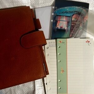 Tan leather Moterm personal with extras